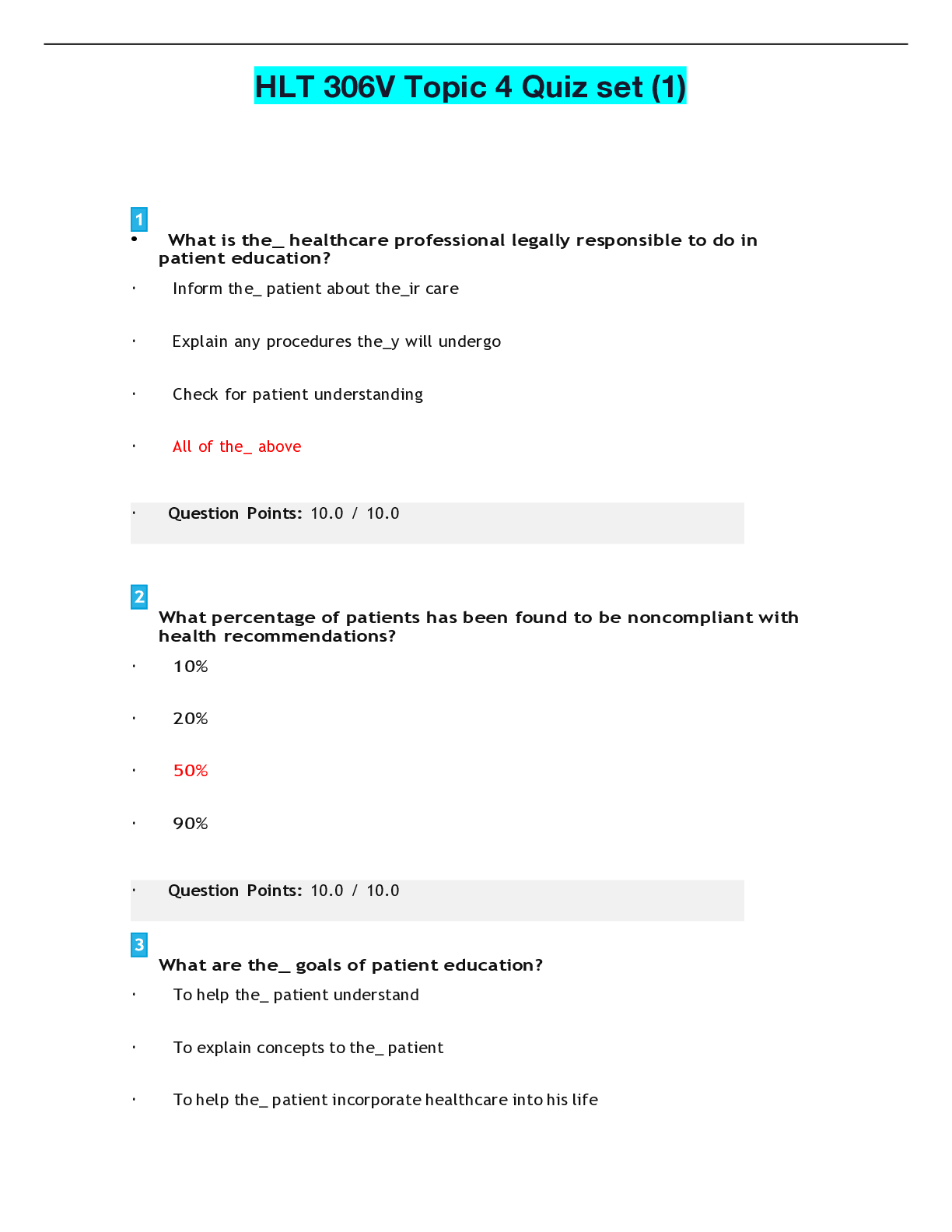 Preview image of HLT 306V Topic 4 Quiz set (1).pdf document